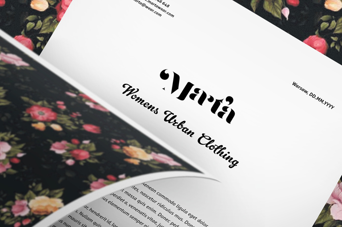 marta branding brand identity flowers beautiful dawid cmok poland mindsparkle mag logo logotype flower stationery cd fashion style business
