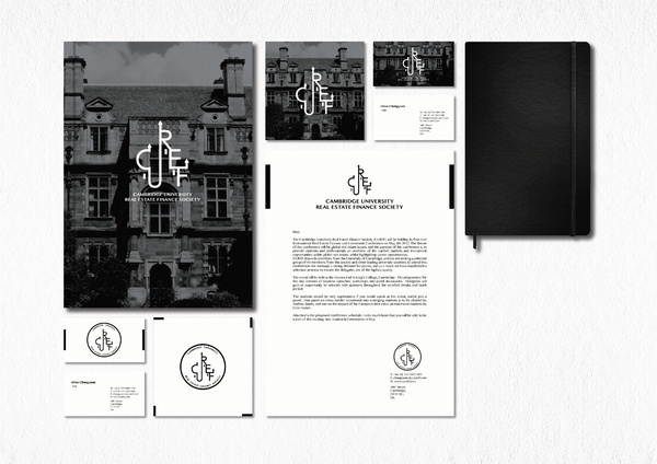 Branding for CUREF #madbull #cambridge #branding #uk #design #real #finance #estate