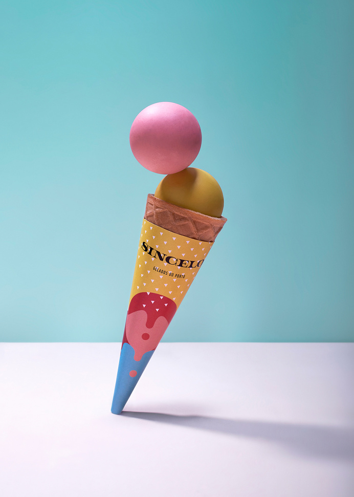 Sincelo ice cream from Porto Portugal colorful branding graphic design inspiration designblog www.mindsparklemag.com