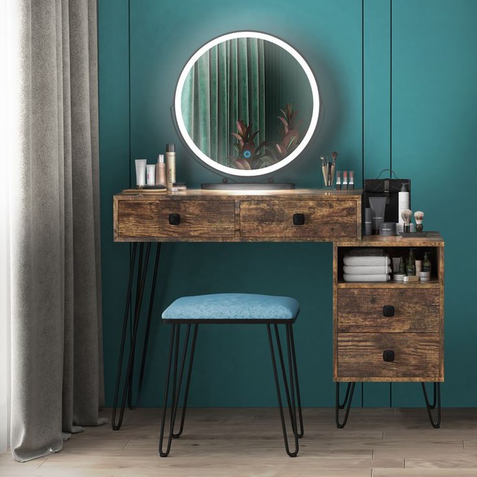 From #Rustic to Modern: 30 #Vanity #Table Ideas for Your Beauty Space