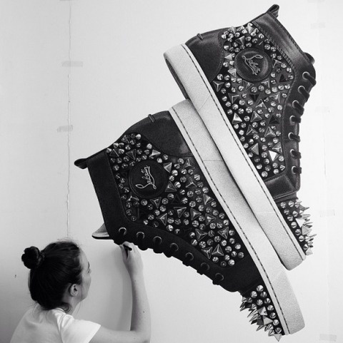 CJ Hendry | PICDIT #art #drawing #black #shoe