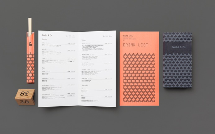Menu Idea, pattern and colour