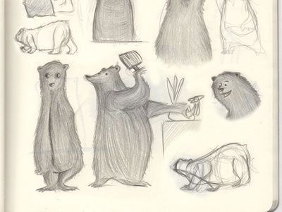 More Bear Sketches #sketchpad #illustration #bears #bear #pencil
