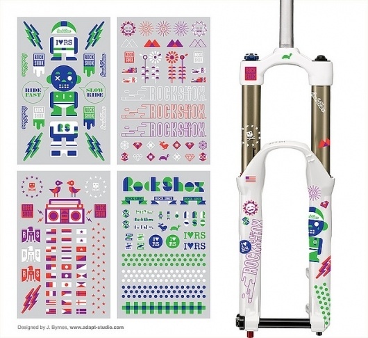 Rock Shox Sticker Pack | Flickr - Photo Sharing! #stickers #design #graphic #illustration #jay #byrnes #studio #bike #adapt