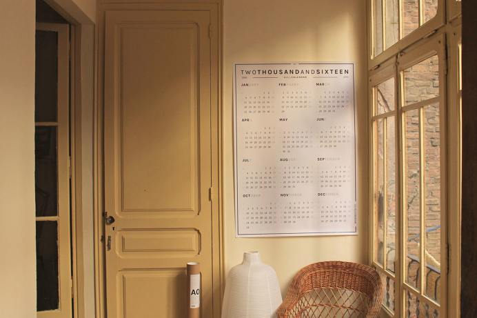 octagon design, wall calendar a0