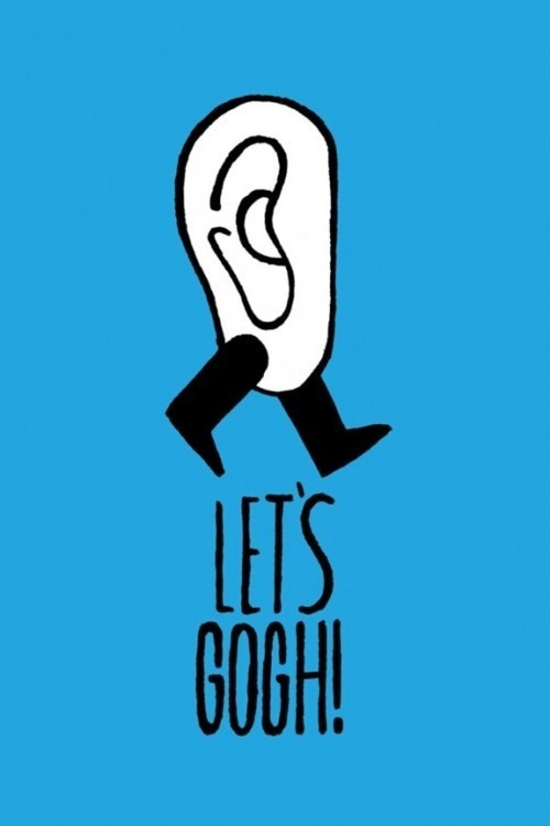 anneyhall:Thom Lambert #gogh #go #ban #ear #poster #illutration #blue #typography