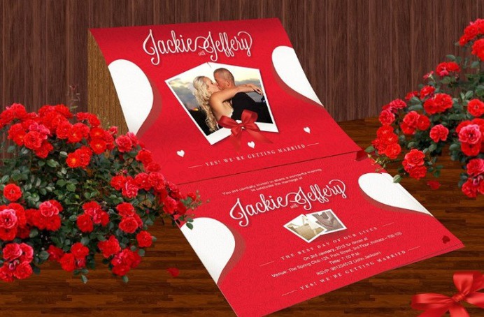 Post Card Display Mockup PSD
