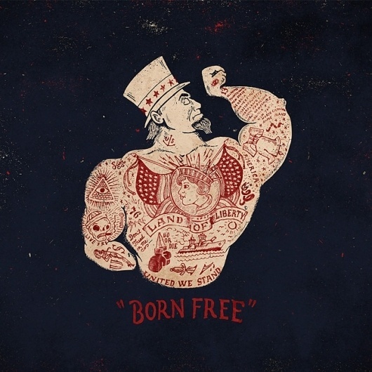 Jon Contino, Alphastructaesthetitologist #liberty #red #cream #of #free #land #born #drawn #type #hand