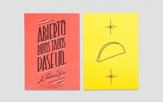 La Fabrica del Taco on the Behance Network #taco #anagrama #branding