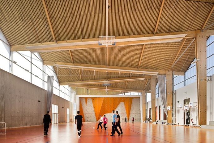 Louise Michel Louis Aragon High School Gymnasium 2 « Inhabitat – Green Design, Innovation, Architecture, Green Building