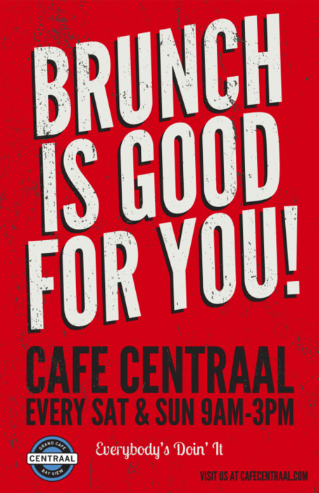 Brunch Is Good For You! By Rev Pop #brunch #milwaukee #pop #design #graphic #restaurant #starr #poster #rev #scott
