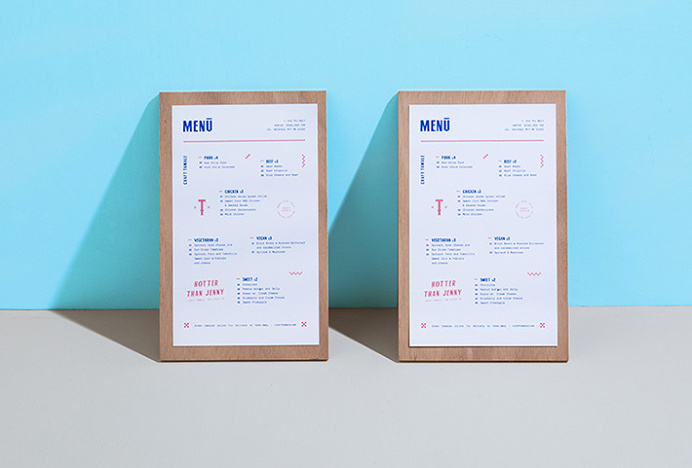 Craft Tamale by Futura #graphic design #menu #print