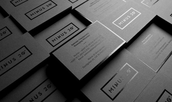 Minus 20 Buisness Cards #card #branding
