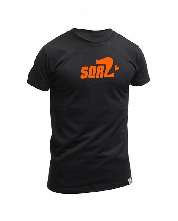 Akhmatov Studio » SQRL #sqrl #surfing #orange #squirrel #wave #shirt #shore #logo #surfboard