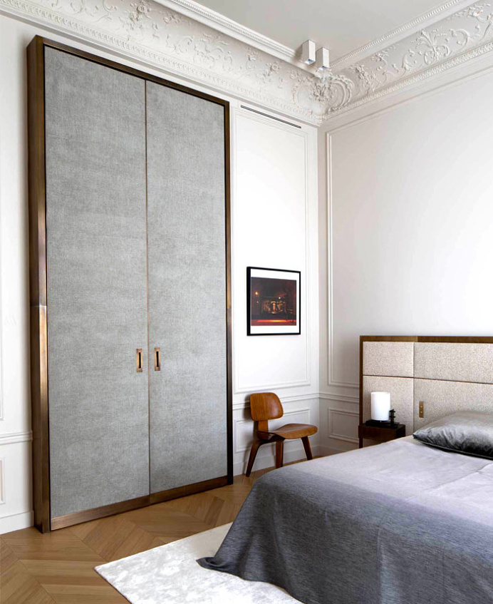 Spectacular Paris Apartment by Rodolphe Parente - bedroom, bedroom design, bed, bedroom decorating, #bedroom