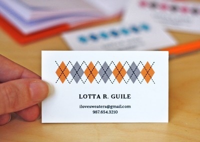 Google Reader (701) #business #card #orange #graphic #retro