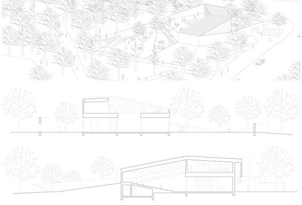 From East Bookstore / Scenic Architecture Office #architecture #drawing