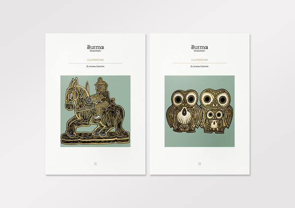 Branding the Burma Emporium by Designer Scott Lambert #prints