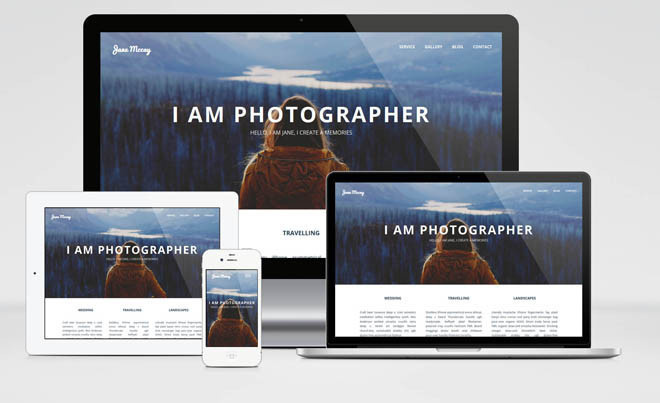 I am photographer – Responsive Portfolio theme