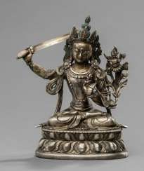 Manjushri made of silver