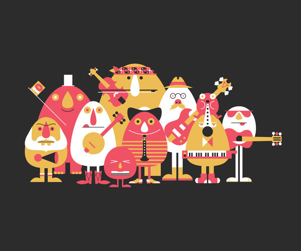 Volkoren11 #flyer #design #graphic #illustration #music #characters