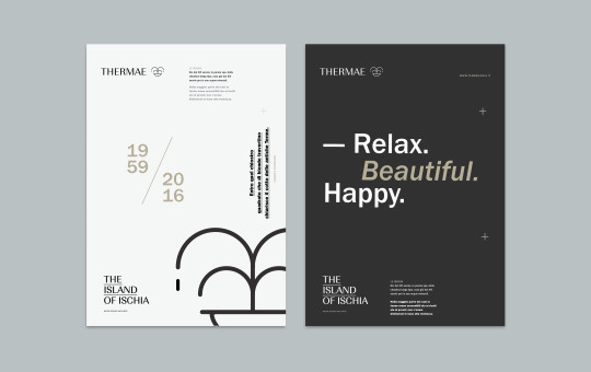 #graphic #design #poster #minimal #thermae #relax #beautiful #island #ischia