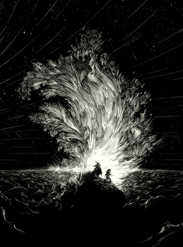 Inkling: harry potter #illustration #blackwhite #pen