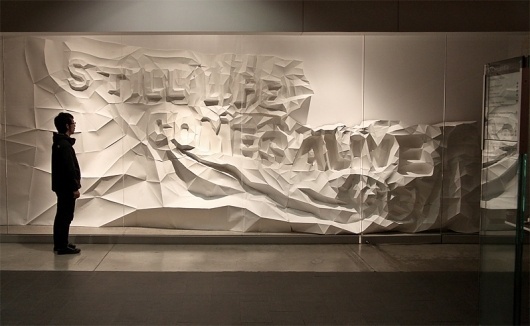 Google Reader (364) #paper #installation #typography
