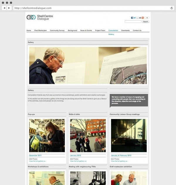 rShell Centre Dialogue. Website. #logo design #identity design #website design #brochure design #3 #fish #in #a #tree #logo design london #g
