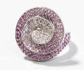 Saphir-Brillant-Ring