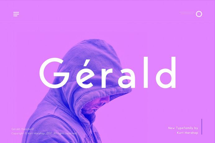 Gerald Sans – Pro Geometric Typeface