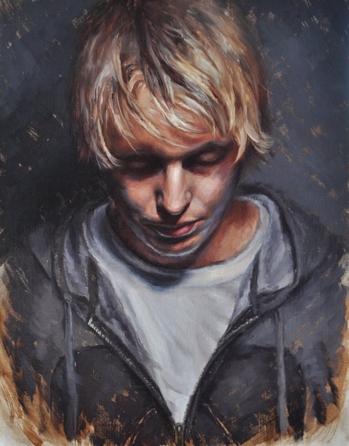 Derek Harrison – Self-Portrait #print #portrait #painting #oil