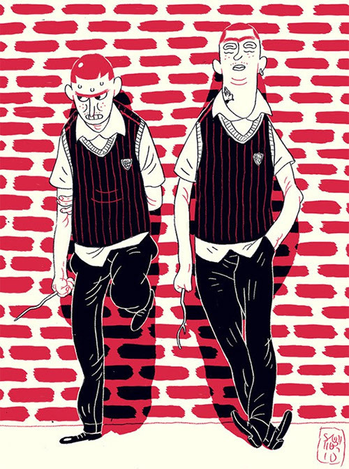 comic book artist mikkel sommer #illustration #wall #red