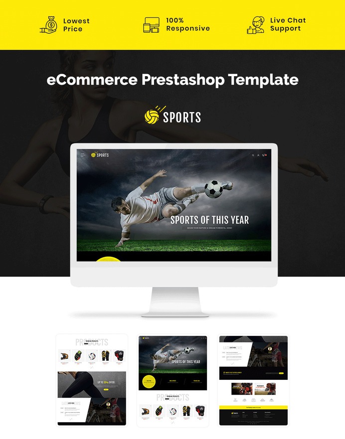 #Sports #Games #Accessories Store - #Prestashop #Responsive #Theme | #TemplateTrip #eCommerce #Website #Template
