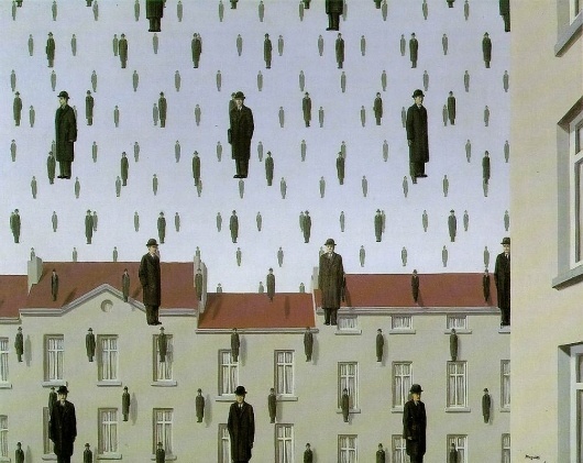 golconde.jpg 1005×800 pixels #painting #magritte #pattern #art