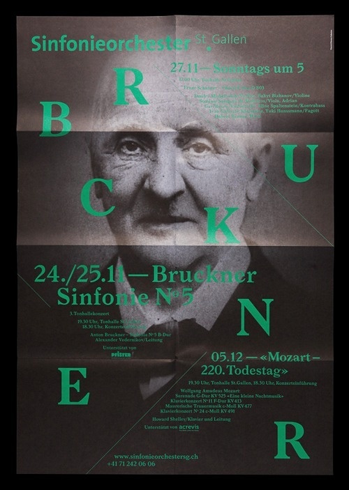 Typeverything.com Sinfonieorchester St.GallenÂ by Bureau Collective. #print #poster