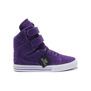 Supras Society Girls Justin Bieber Purple Suede Sneakrs #shoe