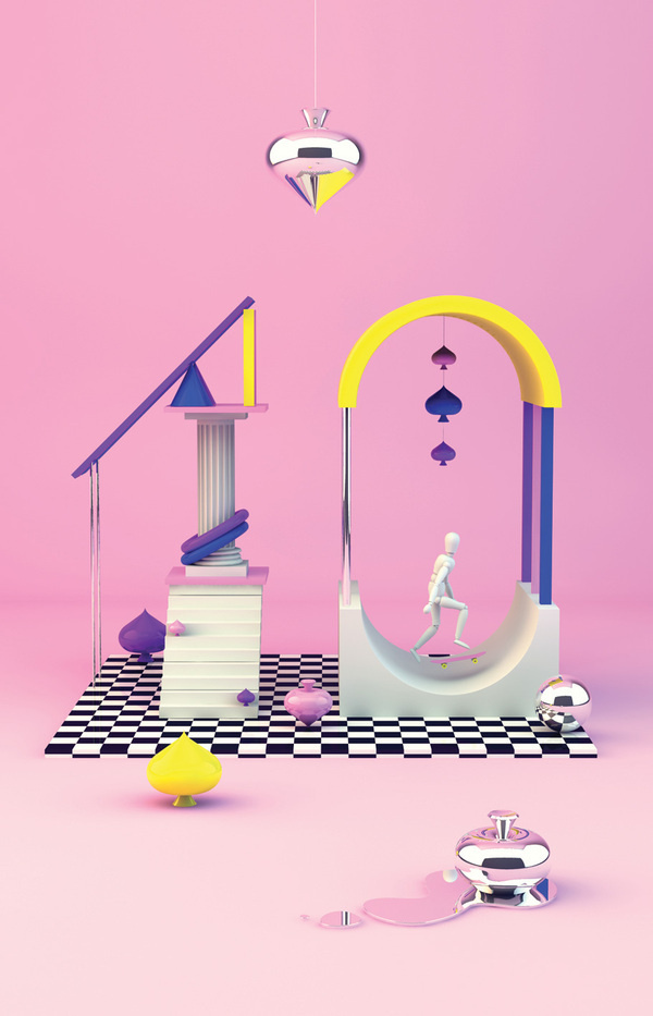 The Kitchen of Typography on Behance #3d design #3d