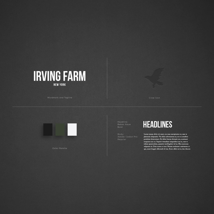 Irving Farm New York Identity - Mindsparkle Mag Standard Black worked on Irving Farm's previous packaging, so when the company sought a 2018 NYC-centric rebrand as Irving Farm New York, they were attuned to the brand's core concept and identity. #packaging #identity #branding #design #color #photography #graphic #design #gallery #blog #project #mindsparkle #mag #beautiful #portfolio #designer