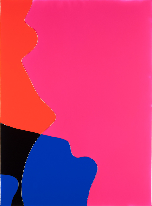 Peter Zimmermann – crossing, 2015, 150 x 110 cm, Epoxid auf Leinwand