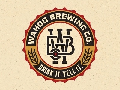 Dribbble - Wahoo Brew. Co. Final by Pavlov Visuals #beer #drink #brewing #yell #pavlov #logo #visuals