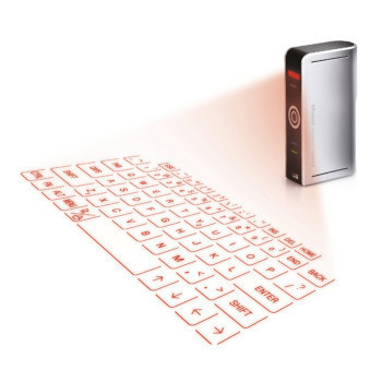 Reduce the strain of typing on your mobile device's miniature keyboard with this Projection Keyboard! #product #design #gadget #technology