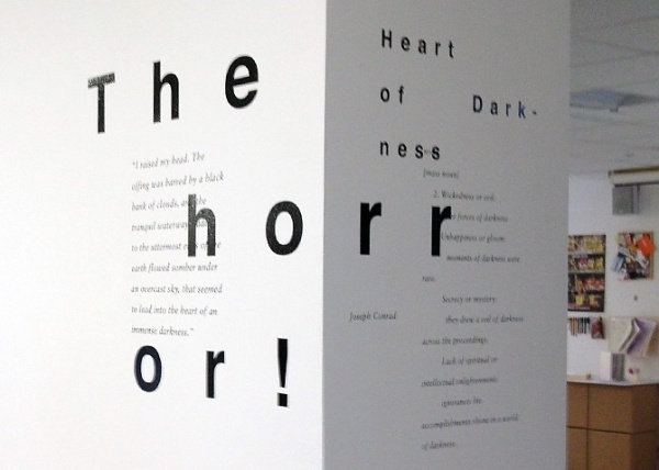 Heart of darkness - Lisle #type #experimental #wall #expressive #typography