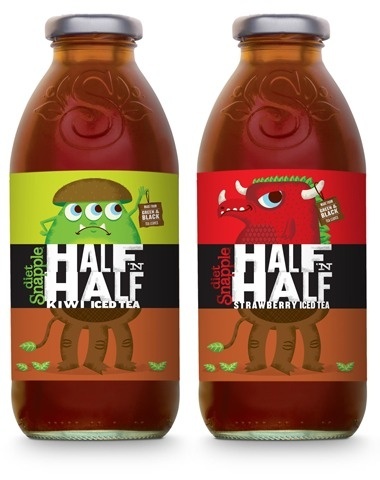 Diet Snapple Half N' Half Iced Tea - blog - tad carpenter #package #illustration #label