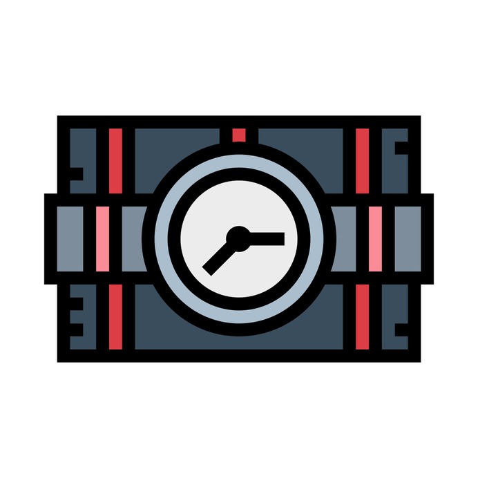 See more icon inspiration related to bomb, terrorism, detonation, miscellaneous, dynamite, explosive and weapons on Flaticon.
