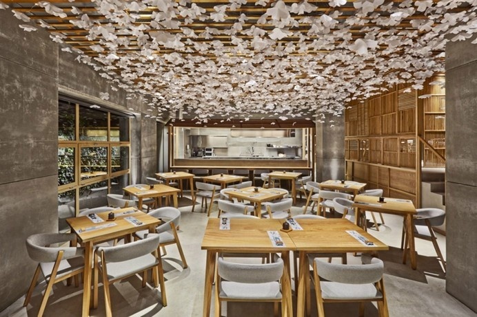 Nozomi Sushi by Masquespacio #interior #minimalist #restaurant