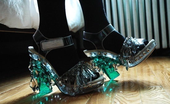 shoes #heels #candelier #prada