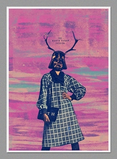 Darth Fashion on the Behance Network #darth #sith #pink #wars #vader #star #poster #fashion