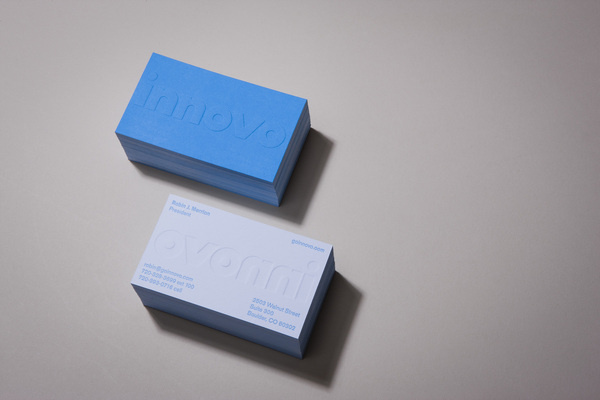 Innovo — Berger & Föhr — Graphic Design & Art Direction #card #print #business #emboss