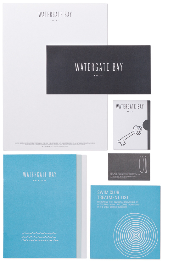 Creative Review Watergate Bay Hotel's new look #design #graphic #identity